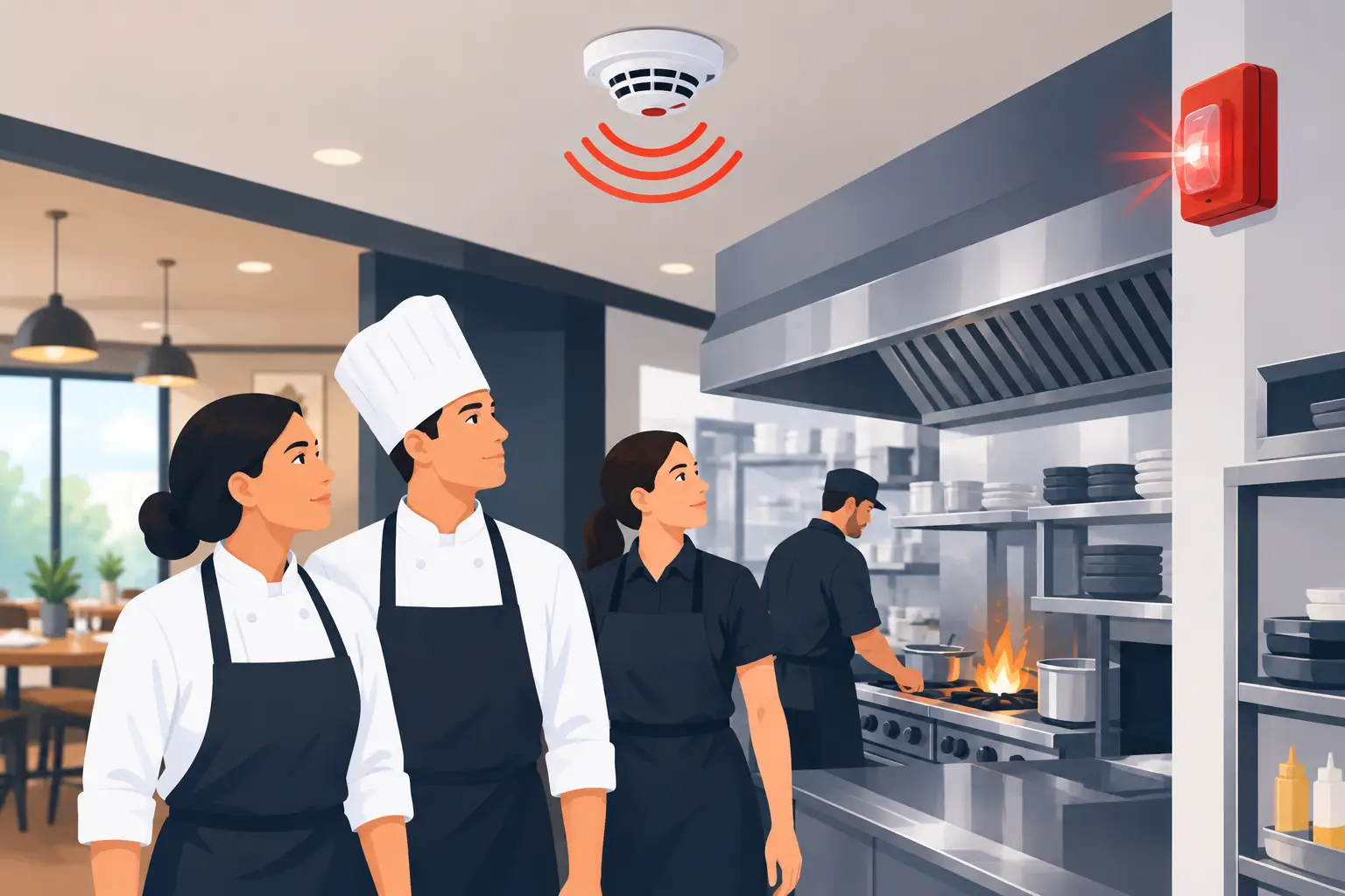 Restaurant Fire Alarm Systems That Protect Staff